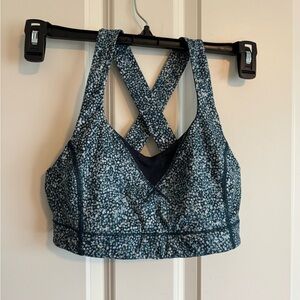 lululemon In a Flash Sports Bra Pebble Print Size 8